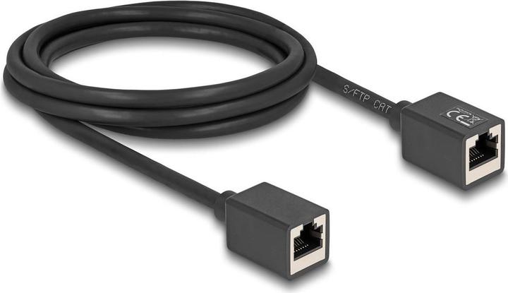 Produktbild Delock Netzwerk Verlängerungskabel Kupplung RJ45 Buchse zu R (S/FTP, CAT6a, 2 m)