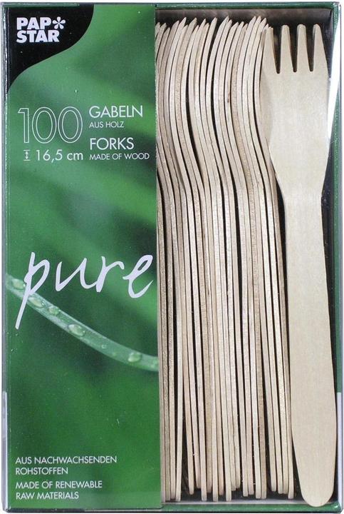 Image du produit Papstar Fourches en bois pur (100 x)
