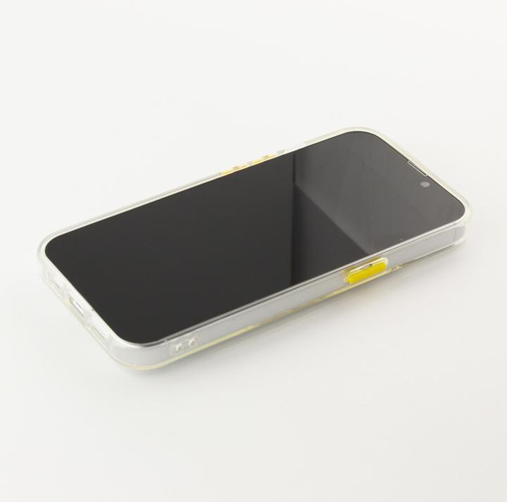Actual product image PhoneLook Coque Caméra clapet avec anneau jaune (Apple iPhone 14 Plus)