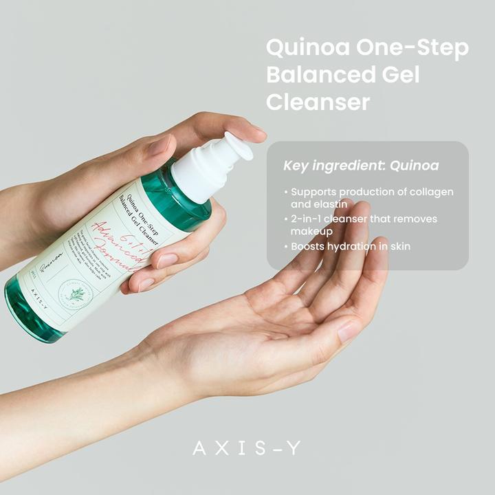 Immagine prodotto Axis-Y Quinoa One Step Balanced Gel Cleanser Detergente Equilibrante 180Ml (Gel, 180 ml)