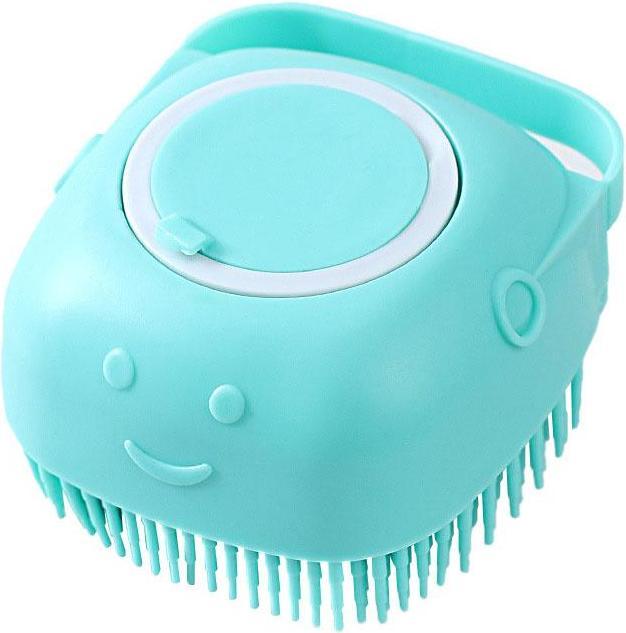Actual product image JTI Scrubbing brush with soap dispenser - Blue
