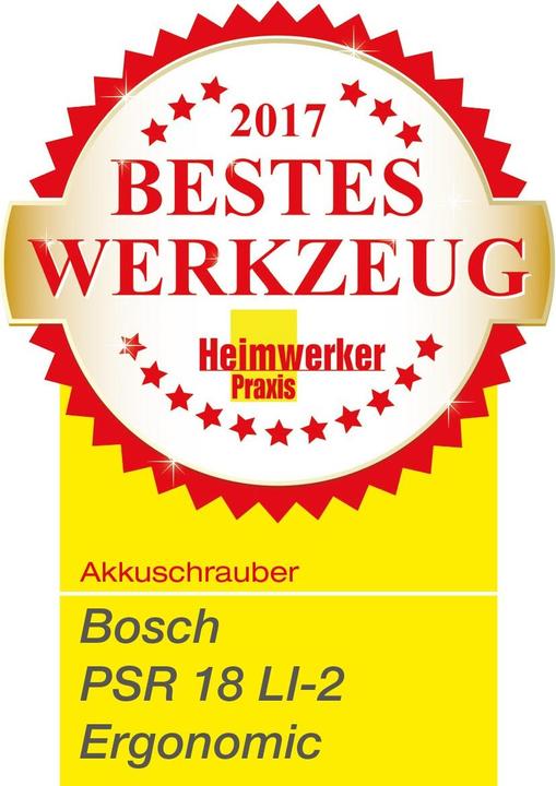 Produktbild Bosch Home & Garden PSR 18 LI-2 Ergonomic, 1 Akku (Akkubetrieb)