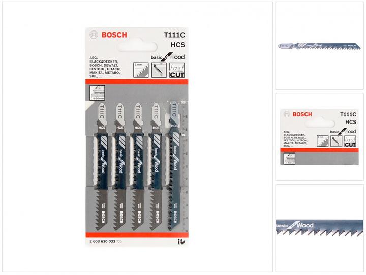 Produktbild Bosch Professional Zubehör Stichsägeblatt T 111 C Basic for Wood, 5er-Pack