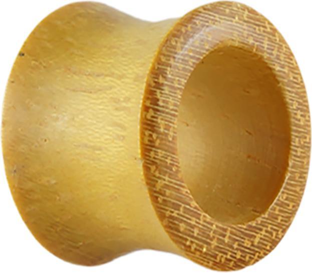 Actual product image Star Piercing Jackfruit Wood Flared Tunnel (without brass, Organic)