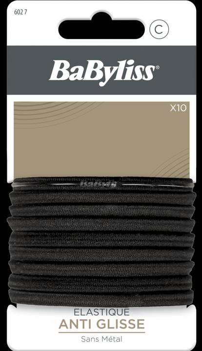 Actual product image BaByliss - Haargummi Rutschfest 6mm Schwarz *10 (Hair tie)