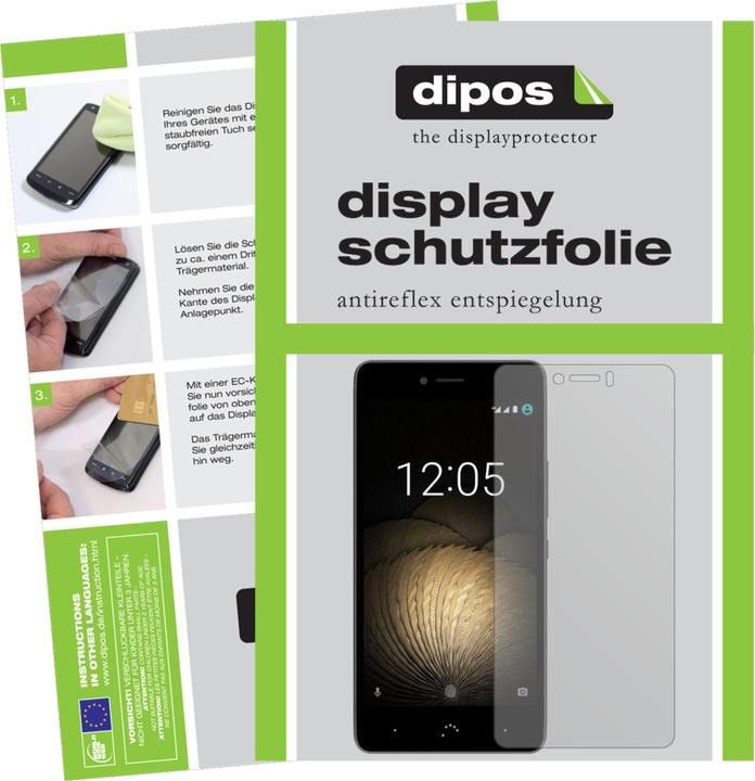 Image du produit Dipos Film de Protection d’écran Anti-reflet (2 pièce(s), BQ Aquaris U Lite)