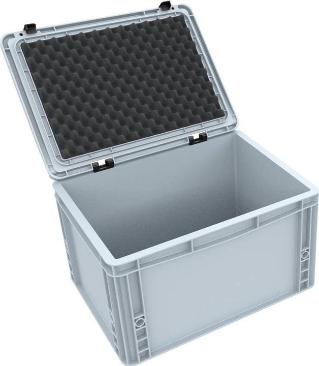 Produktbild Feldherr EB38SET - ED 43/22 HG Eurobehälter / Euro Box mit Scharnierdeckel 400 x 300 x 235 mm inklu