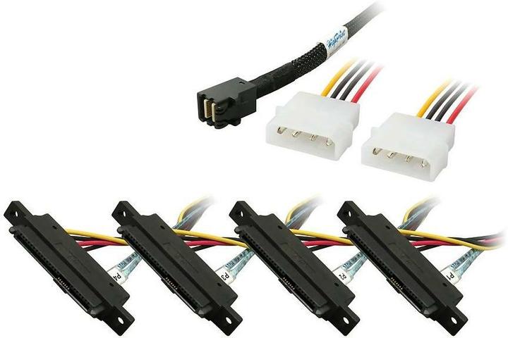 Image du produit HighPoint Câble mSAS HighP 1xSFF8643->4xSFF-8482 8643-4SAS-1M