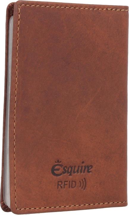 Actual product image Esquire Dallas credit card holder RFID protection leather 7.5 cm