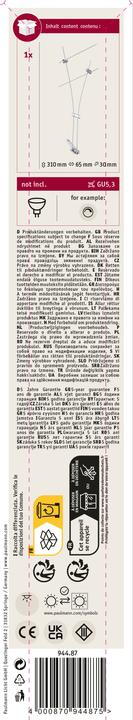 Valeurs nutritives et ingrédients Paulmann Système de câblage Comet