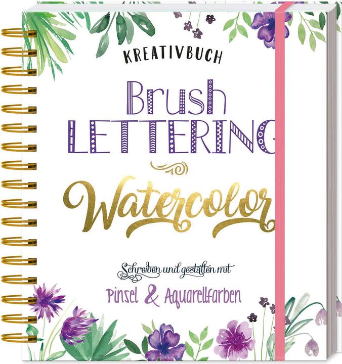 Produktbild KreativbuchBrushLettering-Watercolor (Harter Einband)