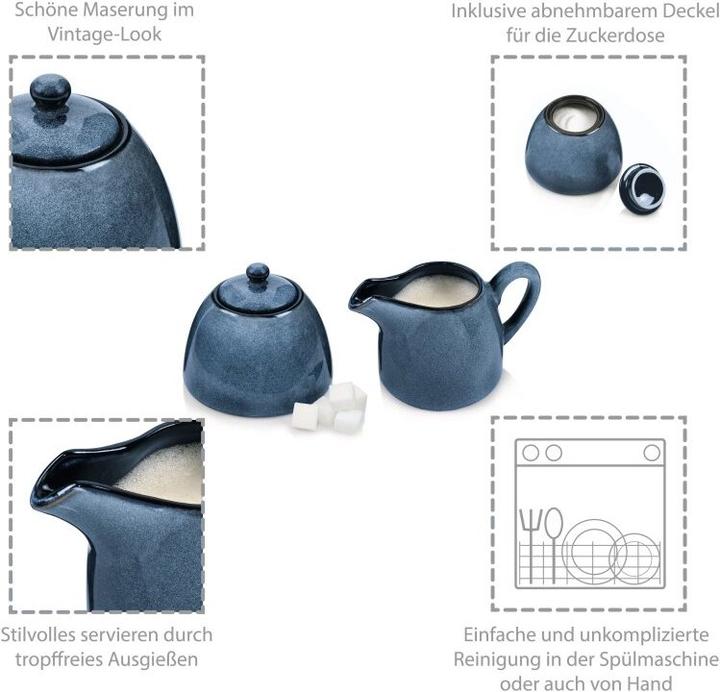 Produktbild Sänger Geschirr Milchkännchen und Zuckerdose Darwin (0.30 l)