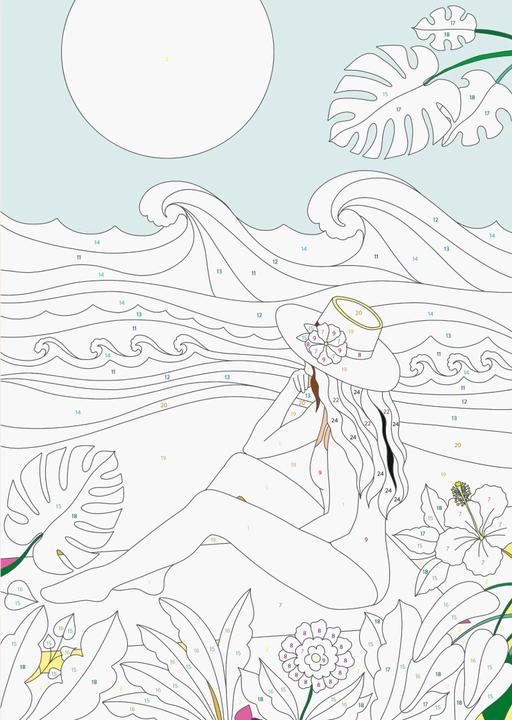 Produktbild Ravensburger Malen nach Zahlen Mindful Moments - Malen und Entspannen - 32 Motive - 24 Farben -
