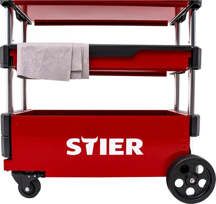Produktbild Stier Montagewagen klappbar 80kg Tragkraft LxBxH 700x380x535/950mm