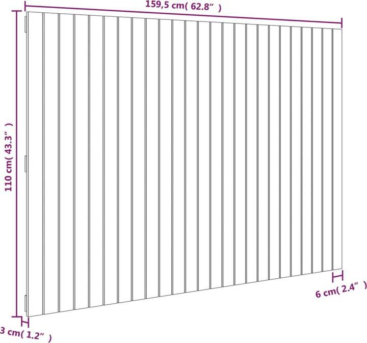Actual product image VidaXL Chloé (159.5 x 3 x 110 cm)