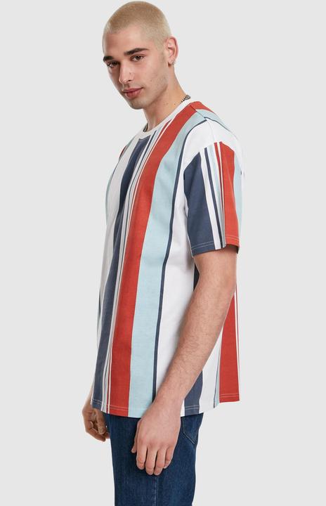 Actual product image Urban Classics Heavy Oversized Big AOP Stripe Tee (S)