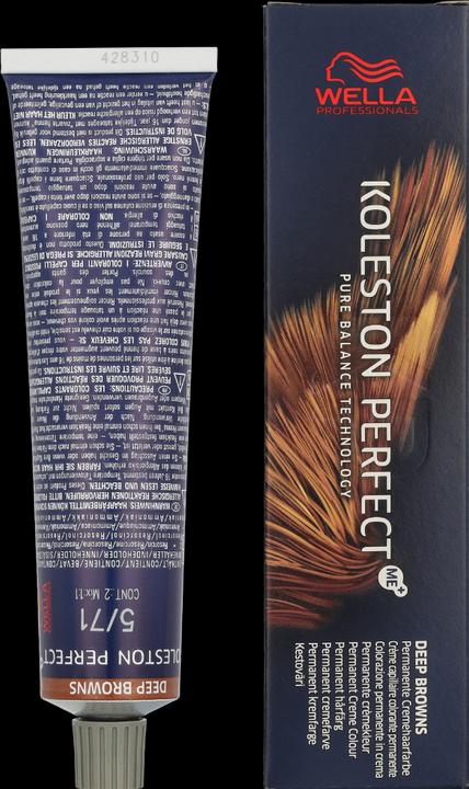 Actual product image Wella Koleston Perfect Me+ Deep Browns (5/71 light brown-iridescent)