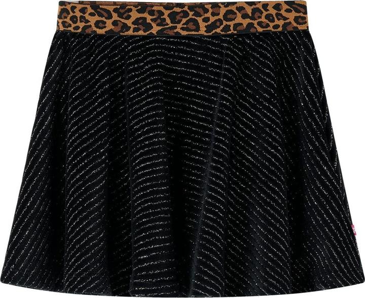 VidaXL Kinderrock mit Bund in Leopardenmuster Schwarz