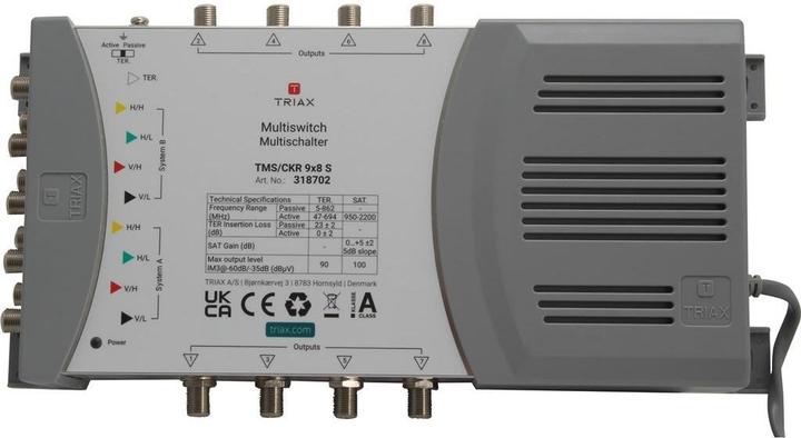 Produktbild Triax TMS/CKR 9x8S DiSEqC-Multischalter 9/8 (DiSEqC)