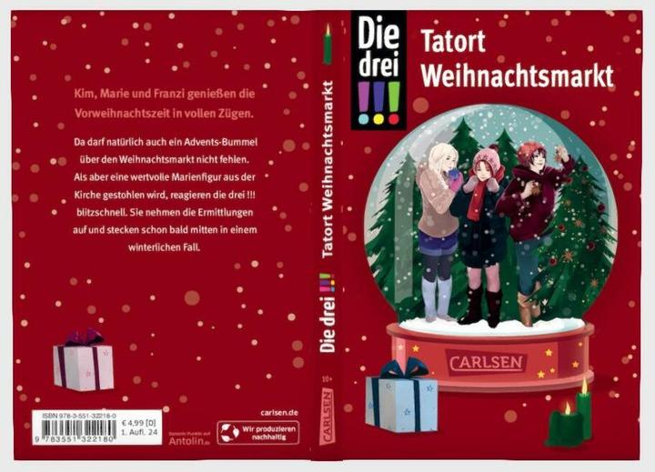 Produktbild Die drei!!!: Tatort Weihnachtsmarkt (Henriette Wich, Maja von Vogel, Deutsch)
