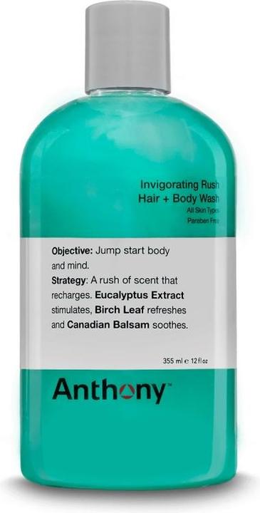 Produktbild Anthony Invigoration Rush Hair + Body Shampoo 355 ml (355 ml, Flüssiges Shampoo)