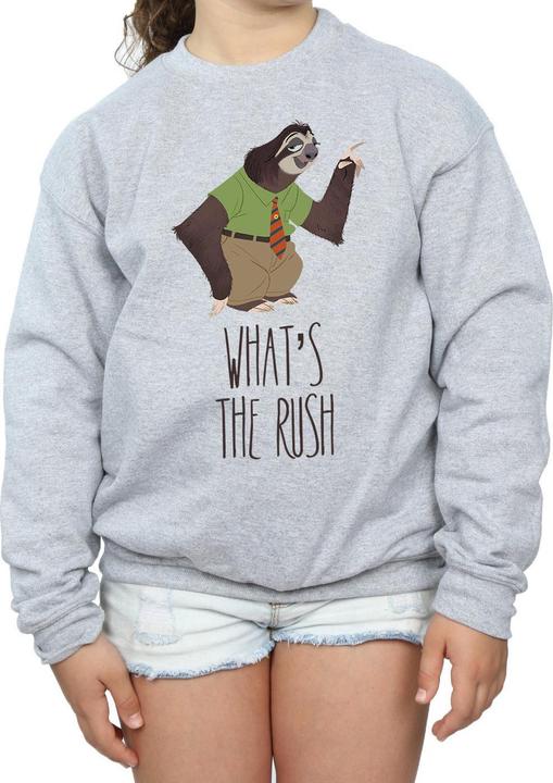 Actual product image Disney Girls Zootropolis What's The Rush Sweatshirt (152, 158)