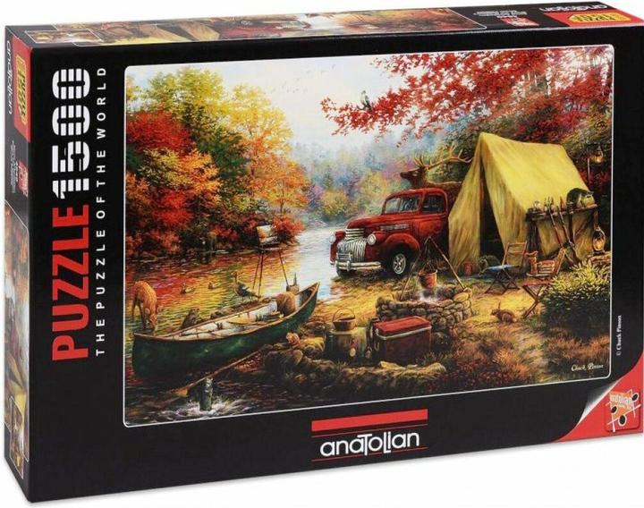 Actual product image Anatolian 4540 puzzle 1500 pcs. Camping with friends of Chuck Pinson (1500 pieces)