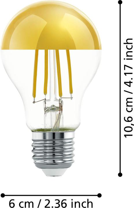 Image du produit EGLO Tête de miroir Source lumineuse (E27, 7.30 W, 806 lm, 48 x, E)