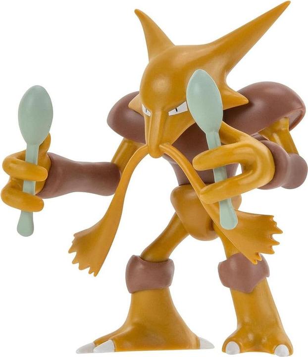 Actual product image Jazwares Pokémon Battle Feature Figure Alakazam 11 cm
