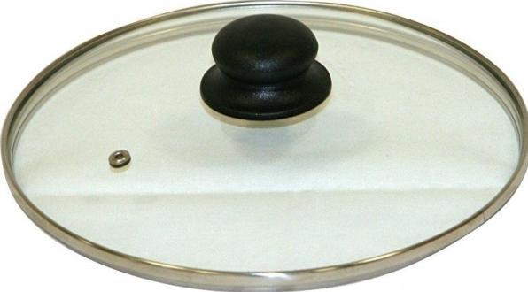 Actual product image Axentia Glass lid with stainless steel rim, Ø 14 cm (14 cm, Metal)
