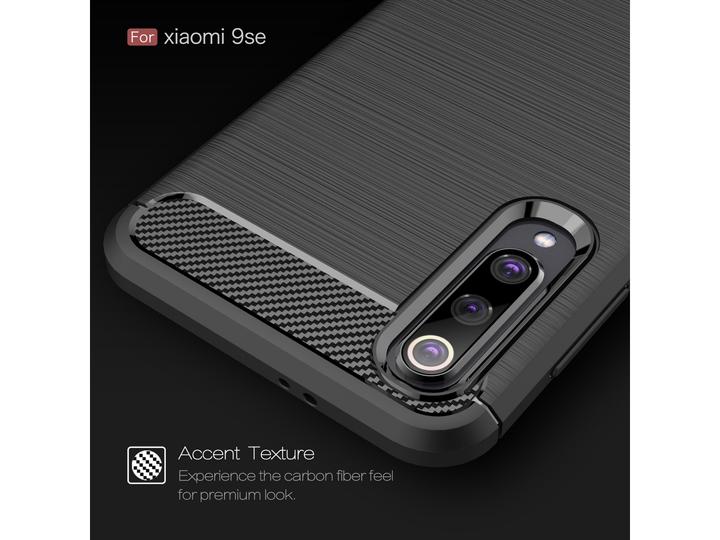 Produktbild Screenguard Xiaomi Mi 9 SE Hülle Carbon Brushed Soft TPU (Xiaomi Mi 9 SE)