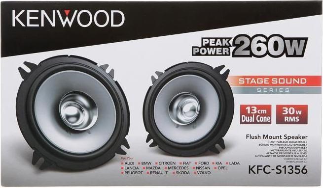 Image du produit Kenwood Corp. KFC-S1356 (260 W, 13 cm)