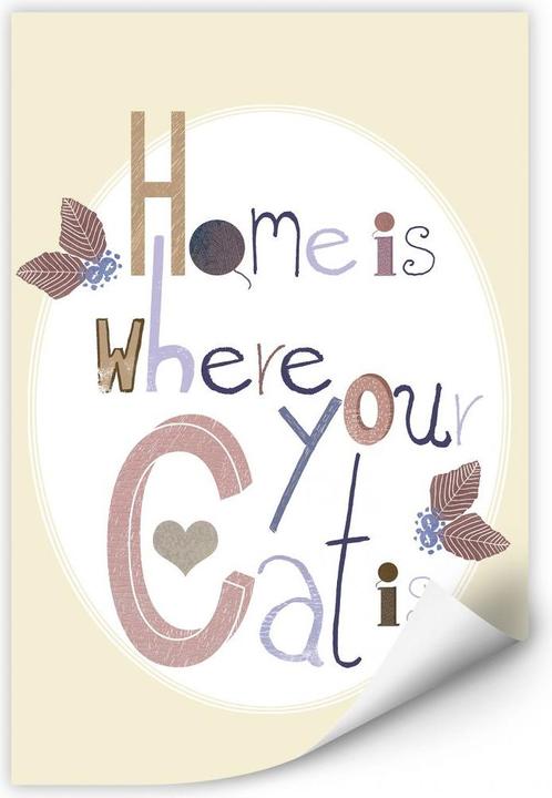 Produktbild Trenddeko Home is where your Cat is (20 x 30 cm)