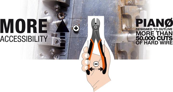 Image du produit Bahco Heavy Duty Angled Side Cutting Plier 160 (160 mm)