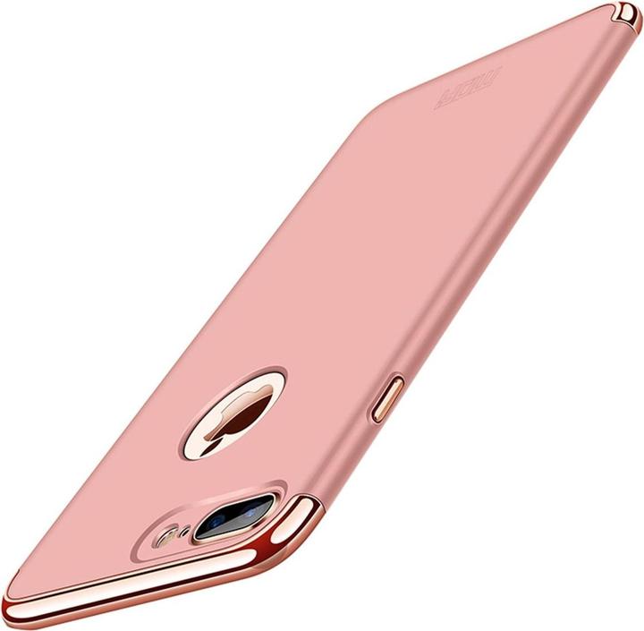 Produktbild König Design Handy Hülle Schutz Case für Apple iPhone 7 Plus Bumper 3 in 1 Cover Rose Gold (Apple iPhone 7 Plus)