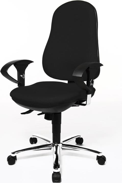 Image du produit Topstar Chaise de bureau "Support SY Deluxe", noir Housse : 100 % polypropylène, assise ergonomique et