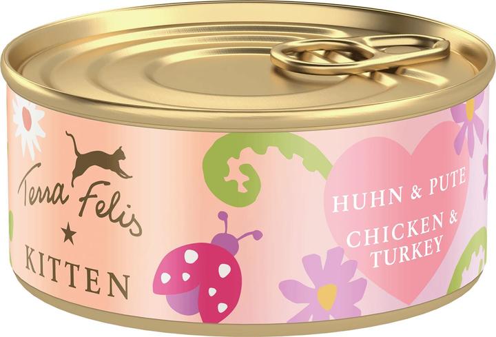 Immagine prodotto Terra Faelis Cibo umido per gattini pollo e tacchino 70 g (Cucciolo + gattino, 1 pz., 70 g)