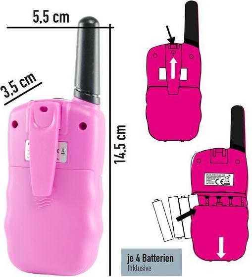 Actual product image X4 TECH Walkie Talkie set of 2 pink (3 km)