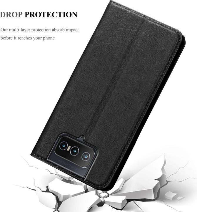 Image du produit Cadorabo Book Invis. Étui magnétique (Asus Zenfone 8 Flip)