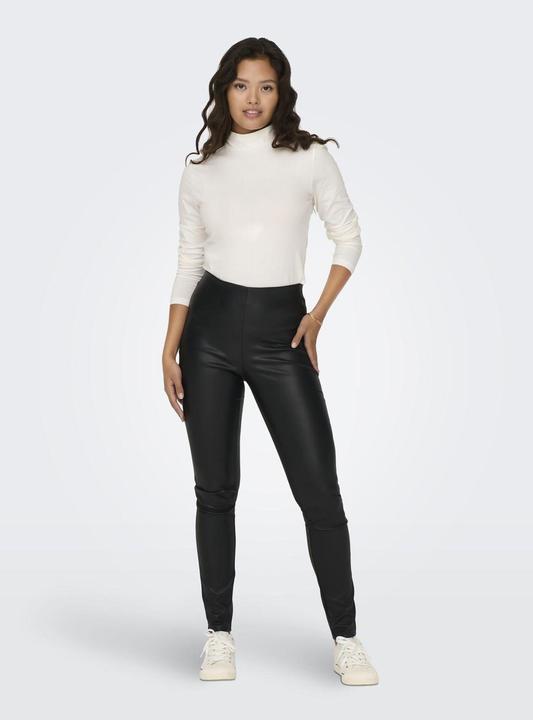 Actual product image JdY Tight fit High waist Fitted cuffs Leather-look leggings Trousers (34)