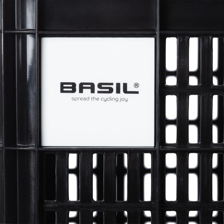Actual product image Basil Bike box M, 29.5L, recycled plastic, black (29.50 l)