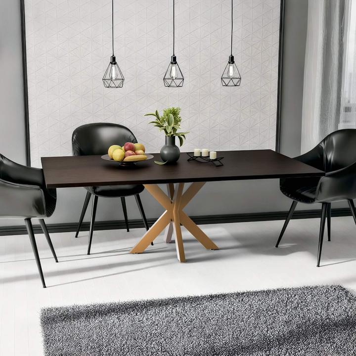 Image du produit CLP Pieds de table Biloxi en acier en forme d'étoile