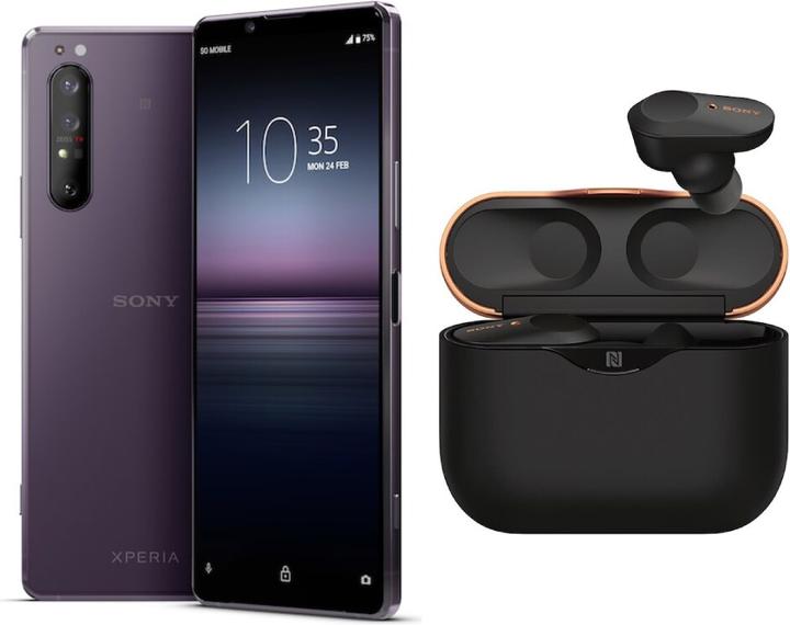 Actual product image Sony Xperia 1 II incl. WF-1000XM3 headphones