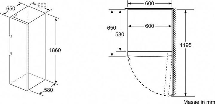 Produktbild Siemens GS36NAWEP (Einbau, 242 l)