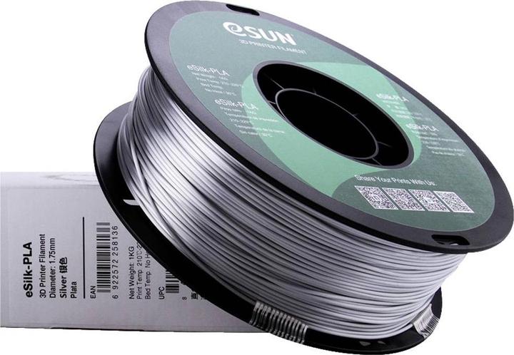 Image du produit eSUN eSilk-PLA (PLA, 1.75 mm, 1000 g, Argent)
