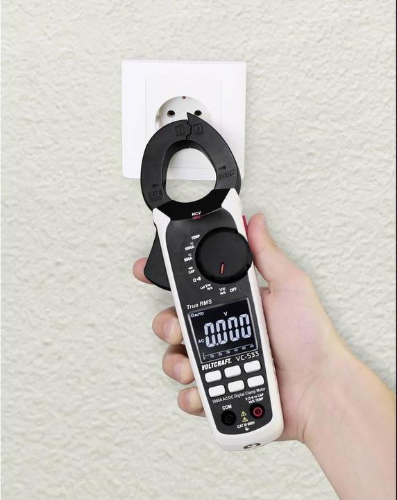 Immagine prodotto Voltcraft VC533 Pinza amperometrica AC/DC (CAT III 600V)