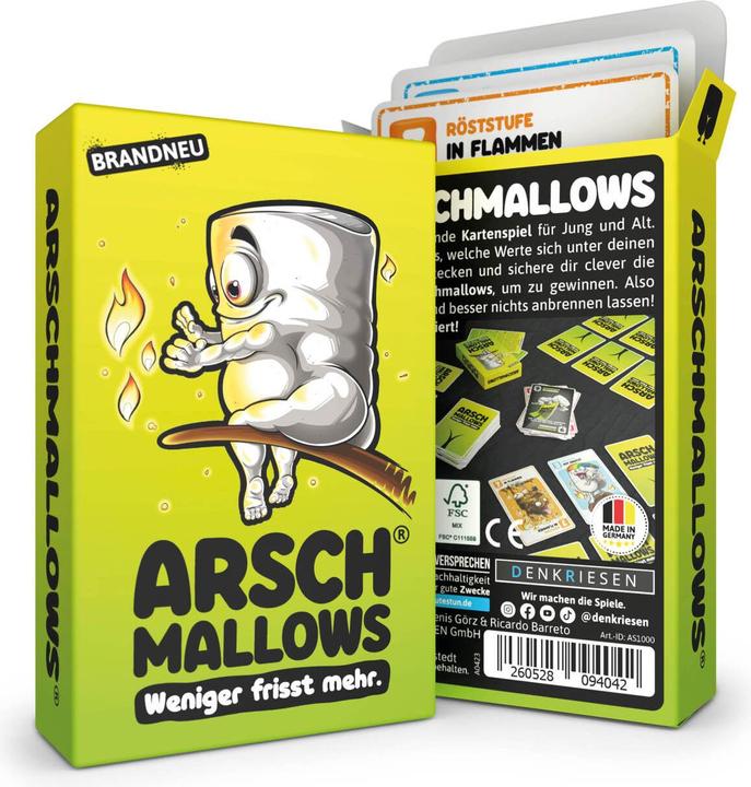 Image du produit Denkriesen Arschmallows® - "Moins On En Mange, Plus On En A" (Allemand)