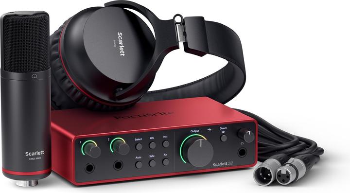 Immagine prodotto Focusrite Set di registrazione Scarlett 2i2 Studio - 4a generazione (USB)
