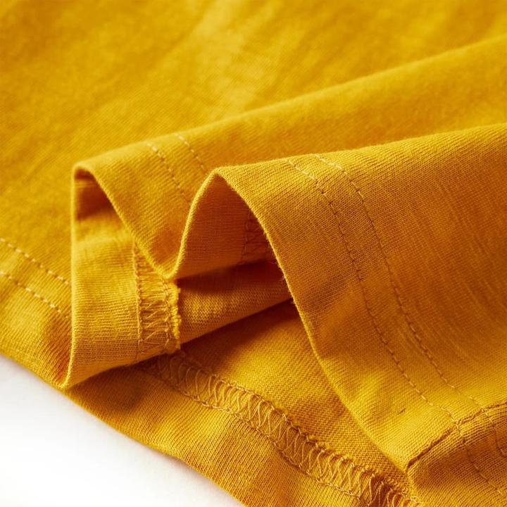 Image du produit VidaXL T-shirt manches longues enfant Ocre 92,Composition : 100 % coton,Couleur (92)