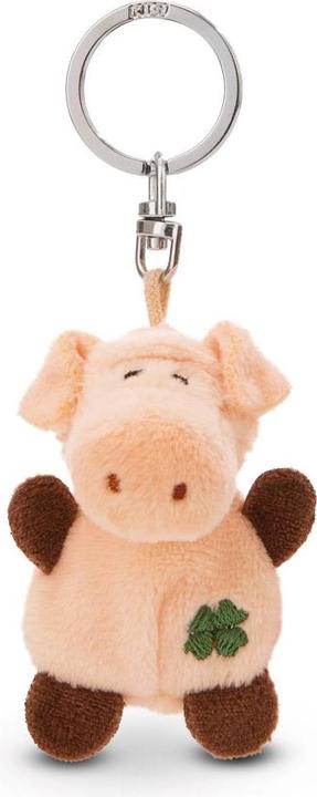Magni NICI Schlüsselanhänger Schwein mit Kleeblatt 5cm